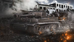 World Of Tanks Vintage Effect Wallpaper