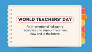 World Teachers Day Celebration Graphic Wallpaper