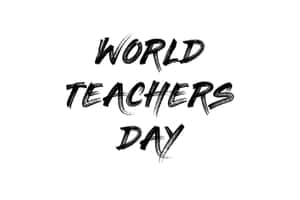 World Teachers Day Celebration Graphic Wallpaper