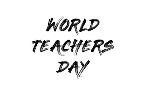 World Teachers Day Celebration Graphic Wallpaper