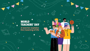 World Teachers Day Celebration Illustration Wallpaper