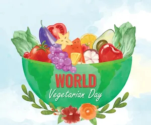 World Vegetarian Day Celebration Wallpaper