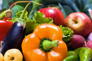 World Vegetarian Day Fresh Produce Wallpaper