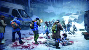 World War Z 4k Blood Snow Wallpaper