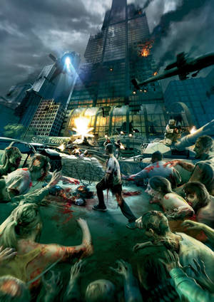 World War Z 4k City Zombies Wallpaper