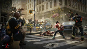 World War Z 4k Street Zombies Wallpaper