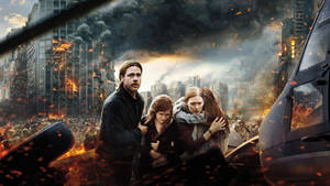 World War Z Burning City Wallpaper