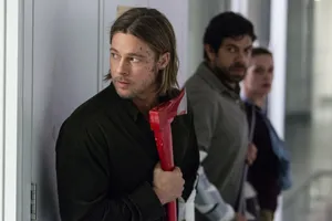 World War Z Gerry Holding Ax Wallpaper