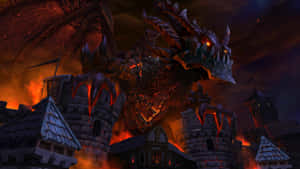 Worldof Warcraft Dragon Attack Wallpaper