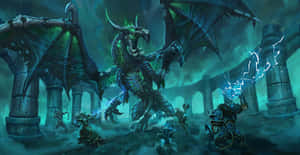 Worldof Warcraft Dragon Encounter Wallpaper