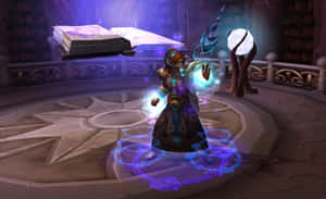 Worldof Warcraft Mage Casting Spell Wallpaper