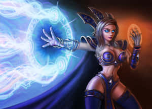 Worldof Warcraft Mage Casting Spell Wallpaper