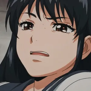 Worried Anime Girl Expression Wallpaper