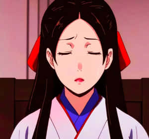 Worried Anime Girl Expression Wallpaper