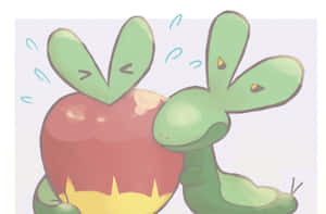 Worried Applin Wallpaper