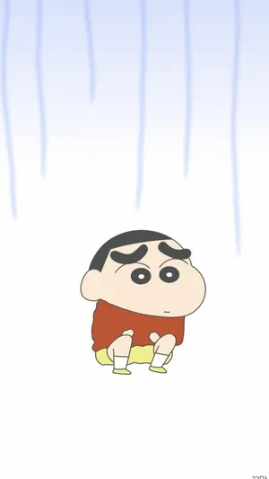 Worried Shinchan Aesthetic Wallpaper