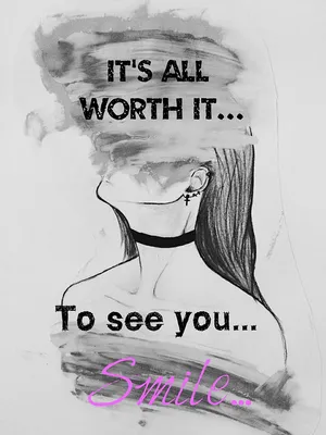 Worth It To See Your Smile Artwork Wallpaper