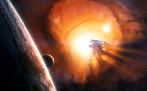 Woven In The Tapestry Of Space And Time, A Black Hole Sun Wallpaper