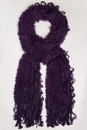 Wrap Yourself Up In Warmth And Style With A Purple Scarf Wallpaper