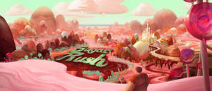 Wreck-it Ralph At Sugar Rush Wallpaper