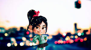 Wreck-it Ralph Vanellope Colorful Illustration Wallpaper