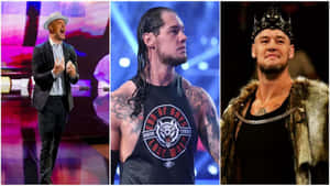 Wrestler Baron Corbin Photo Collage Wallpaper