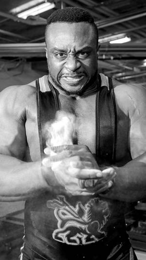 Wrestler Big E Greyscale Wallpaper