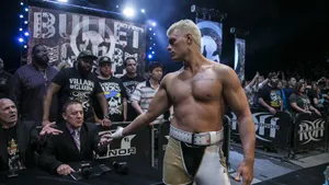 Wrestler Cody Rhodes Talking To Spectators Wallpaper