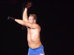 Wrestler Doug Williams Warming Up Wallpaper