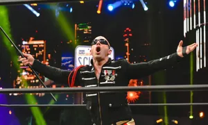 Wrestler Entrance Poseat Ring Wallpaper