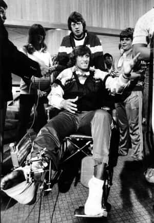 Wrestler Kerry Von Erich After Accident Wallpaper