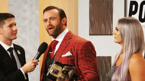 Wrestler Nick Aldis Interviewat Event Wallpaper