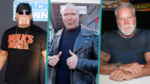 Wrestler Scott Hall Photo Collage Wallpaper