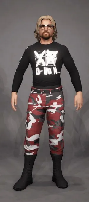 Wrestlerin Camouflage Pants Wallpaper