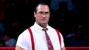 Wrestlerin Glassesand Suspenders Wallpaper