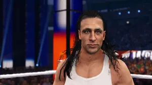 Wrestlerinthe Ring Portrait Wallpaper