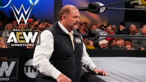 Wrestling Legend, Arn Anderson, Holding Court In Aew Ring Wallpaper