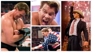 Wrestling Legend John Bradshaw Layfield In Action. Wallpaper