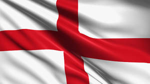 Wrinkled England Flag Wallpaper