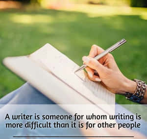 Writer Contemplation Outdoors.jpg Wallpaper