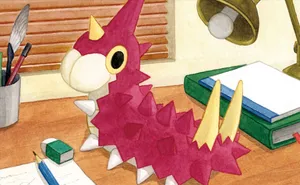 Wurmple On A Study Table Wallpaper