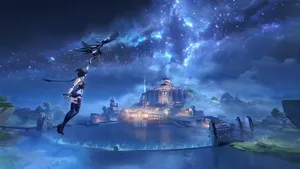 Wuthering Waves Night Sky Adventure Wallpaper