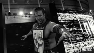 Wwe 2k22 Scott Hall Grayscale Photo Wallpaper