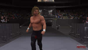 Wwe Legend, Brian Pillman In Action Wallpaper