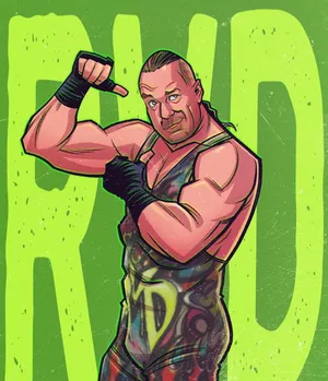 Wwe Rob Van Dam Digital Art Wallpaper