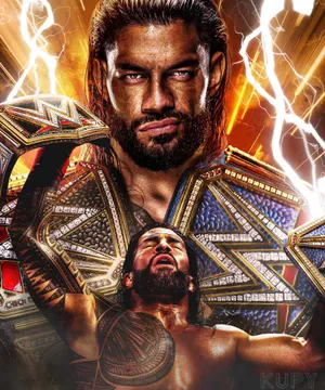 Wwe Roman Reigns Lightning Poster Wallpaper