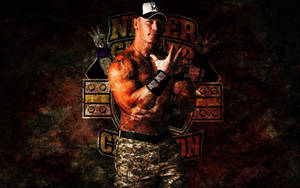 Wwe Superstar John Cena Grunge Cover Wallpaper