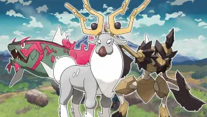 Wyrdeer And Other Arceus Pokemon Wallpaper