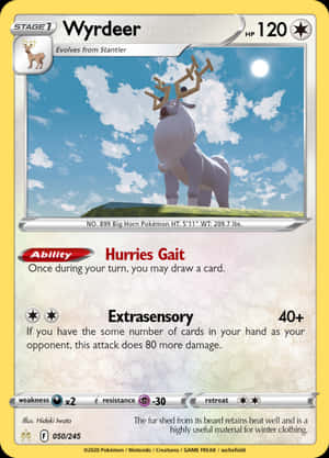 Wyrdeer Card Wallpaper