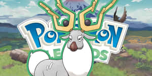 Wyrdeer Over Arceus Logo Wallpaper